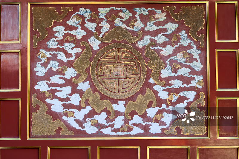 故宫寿康宫里的摆件和影壁图片素材