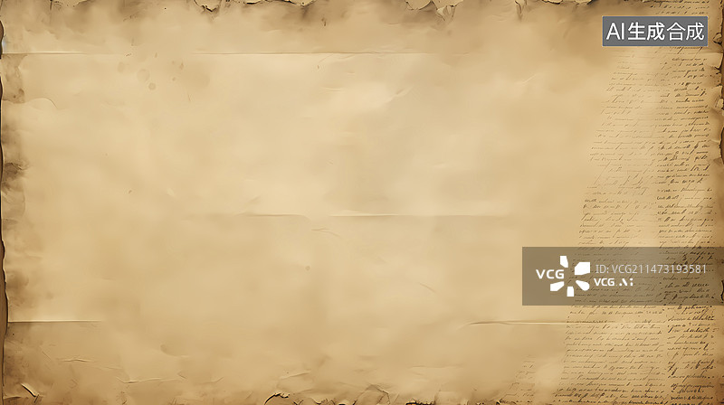 【AI数字艺术】数码复古怀旧牛皮纸图形海报手PPT背景图片素材