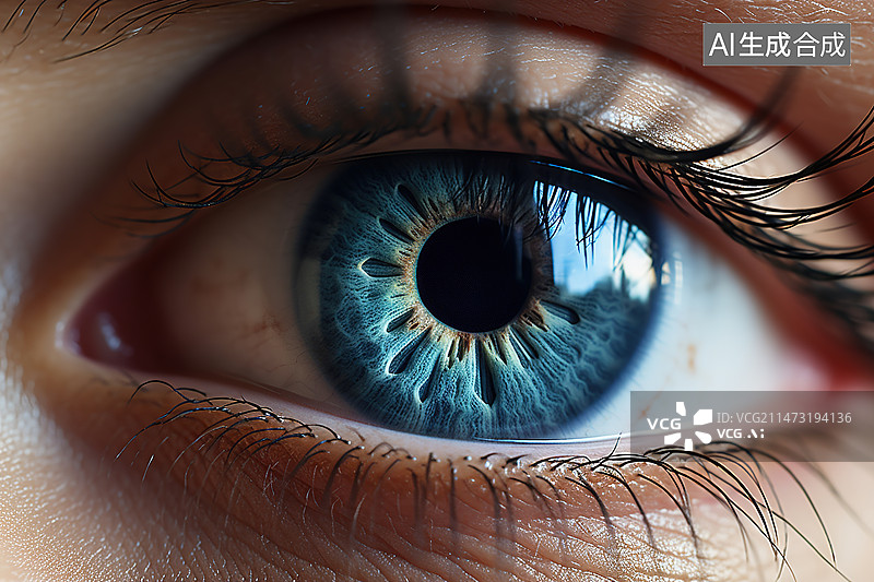 【AI数字艺术】一个美女的眼睛图片素材