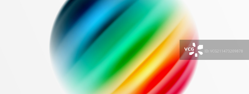 彩虹色丝绸模糊波浪线的背景上图片素材