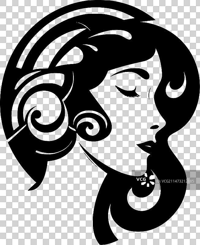 新艺术风格黑白隔离图标图片素材