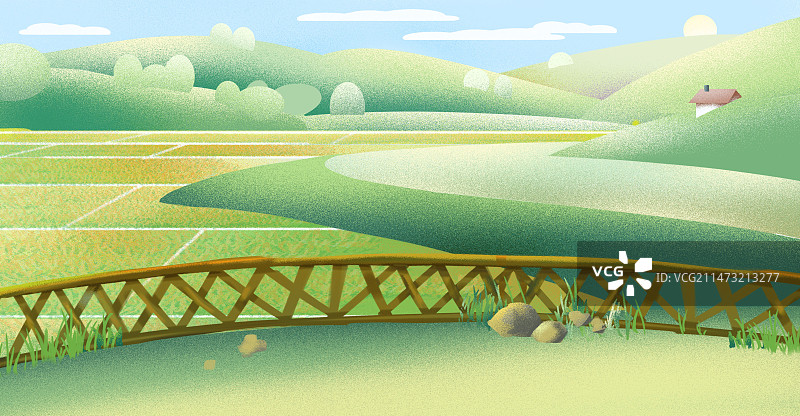 郊外田园风光背景图片素材