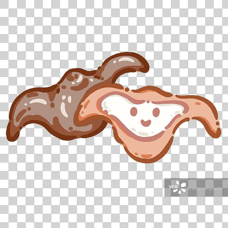 Q版蔬菜——菱角图片素材