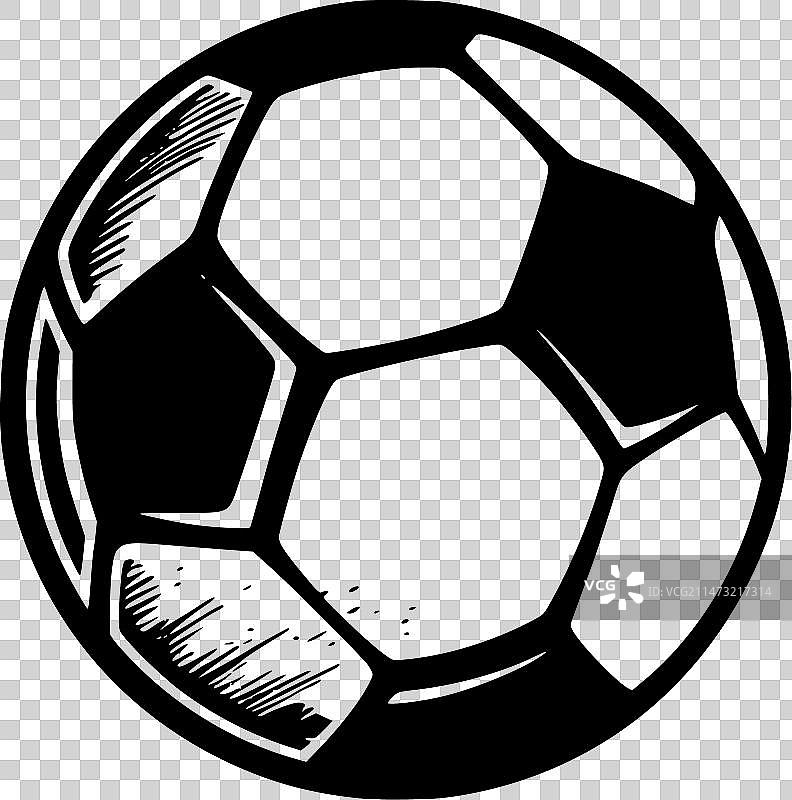 黑白足球图片素材