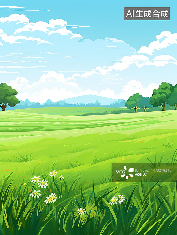 【AI数字艺术】春天节气插画图片素材