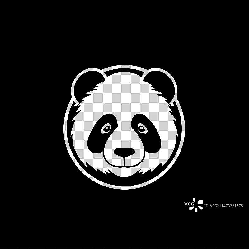 高品质熊猫Logo，T恤理想选择图片素材