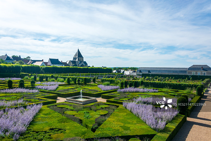 法国卢瓦尔河畔境内维朗德里城堡图片素材