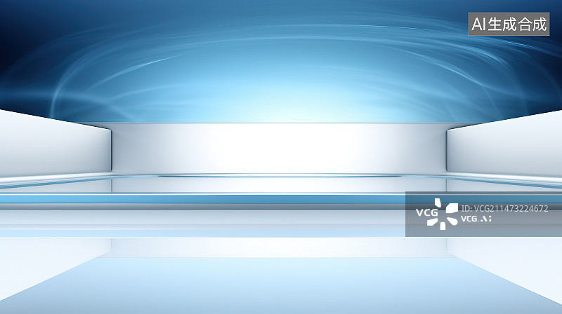【AI数字艺术】抽象的建筑空间图片素材