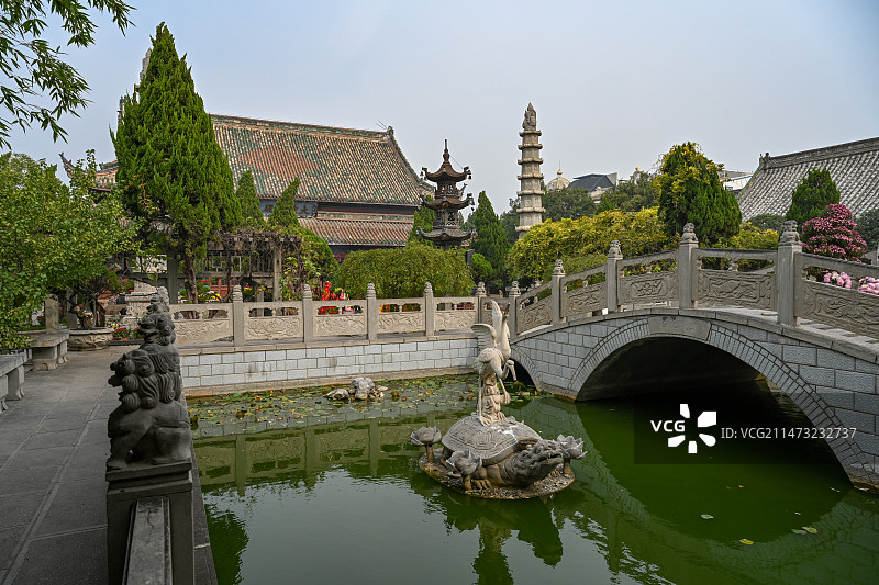 中国开封大相国寺景区建筑图片素材