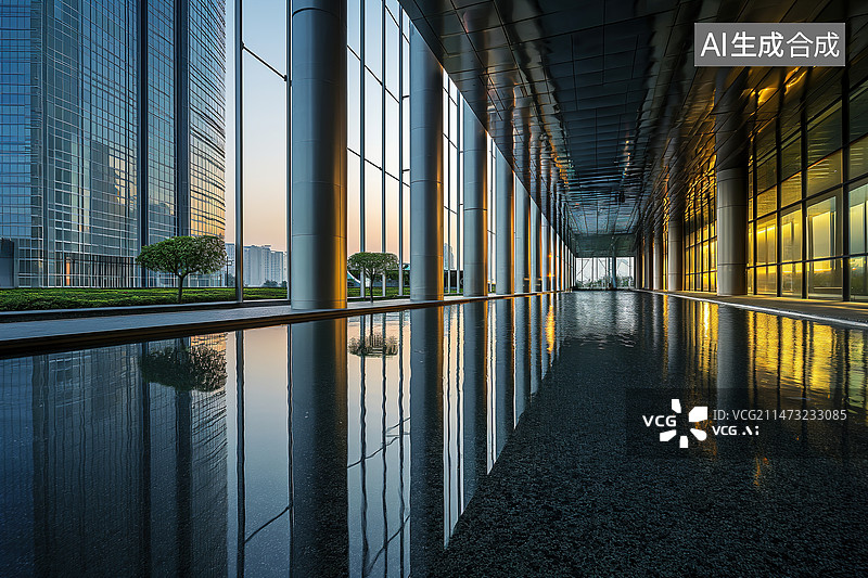 【AI数字艺术】现代建筑背景图片素材