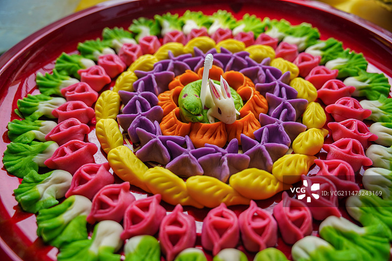 传统节日，祝福，蛇盘兔，大展宏图图片素材