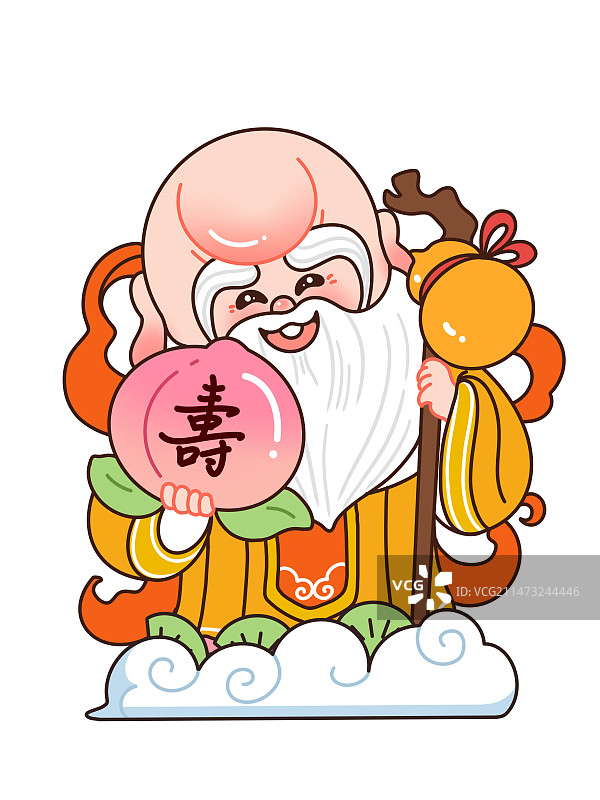 南极仙翁—寿星公图片素材