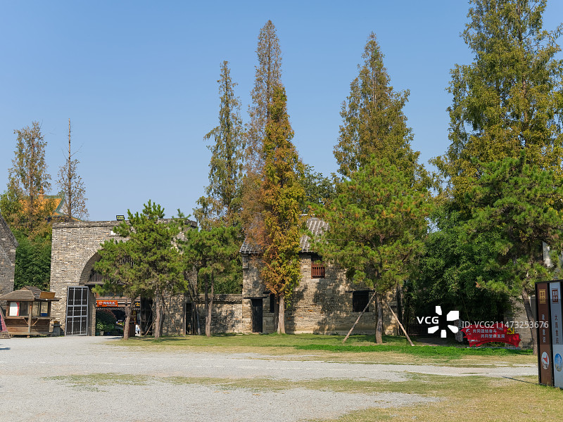 山东枣庄台儿庄古城台儿庄大战遗址公园图片素材