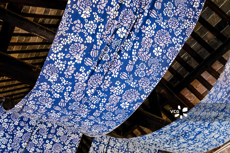 传统工艺扎染图片素材