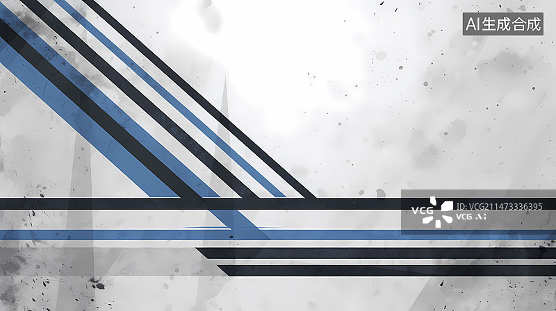 【AI数字艺术】数码科技蓝白条纹商务壁纸抽象海报背景图片素材