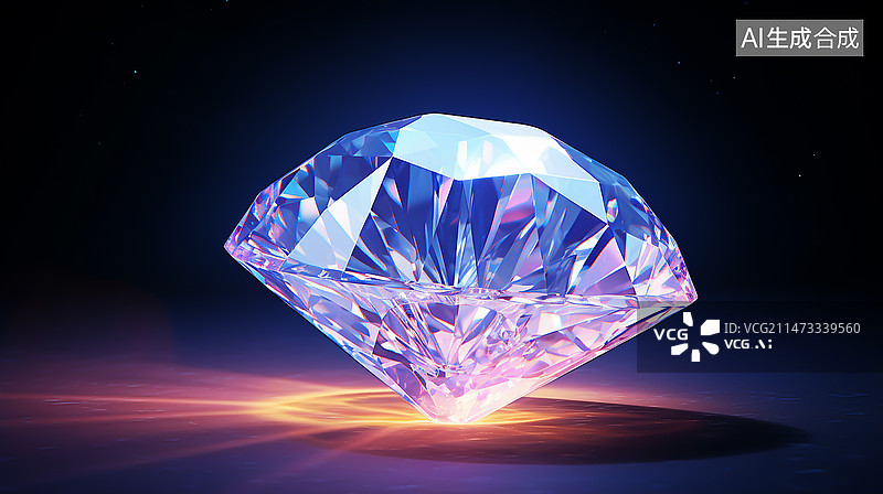 【AI数字艺术】一颗闪亮的钻石图片素材