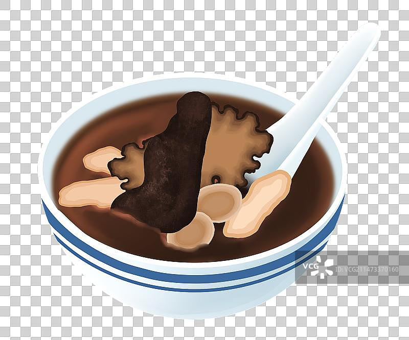 中医中药四物汤插画元素图片素材