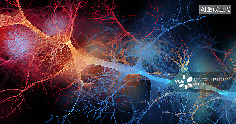 【AI数字艺术】神经组织抽象艺术图片素材