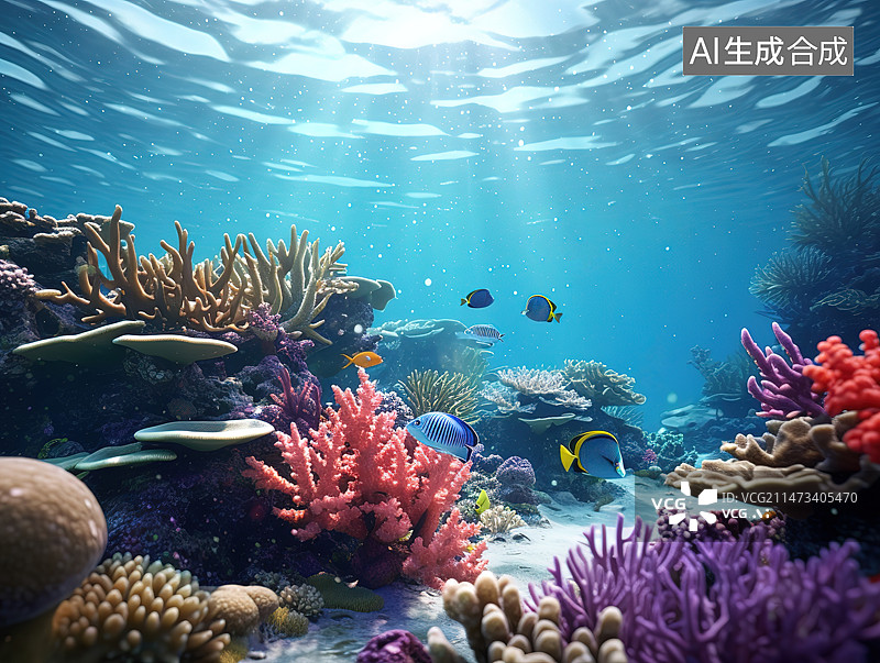 【AI数字艺术】海底世界图片素材