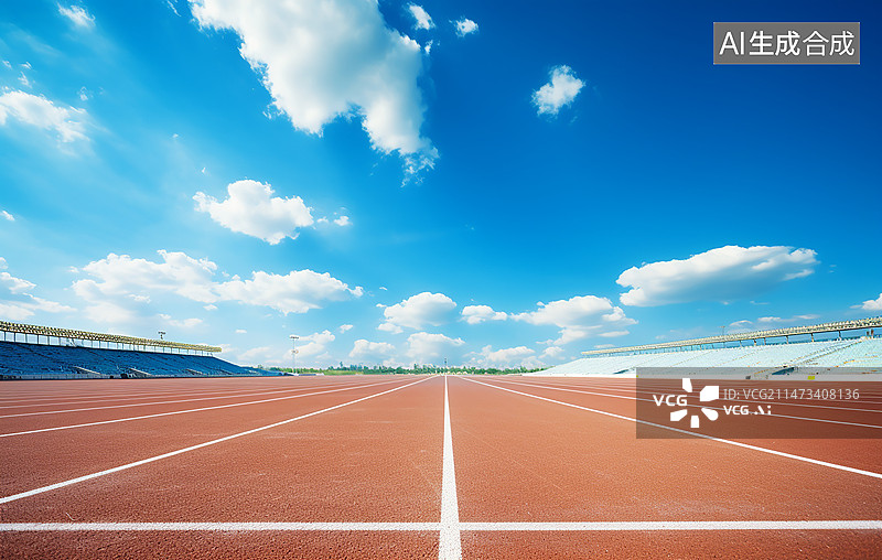 【AI数字艺术】运动跑道图片素材