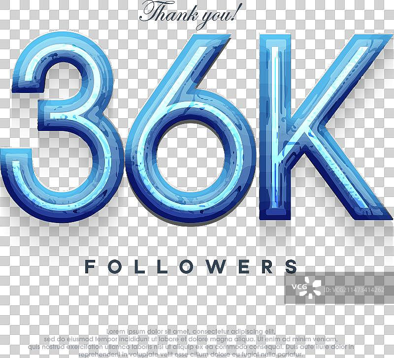 简约现代感谢3.6万粉丝banner图片素材