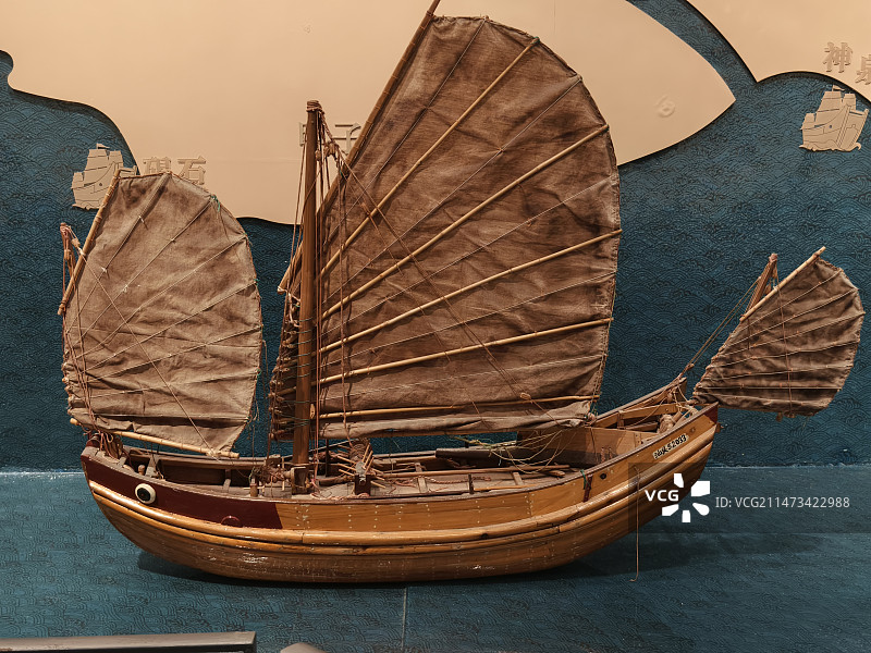 红头船，潮汕人的象征，华侨的乡愁图片素材