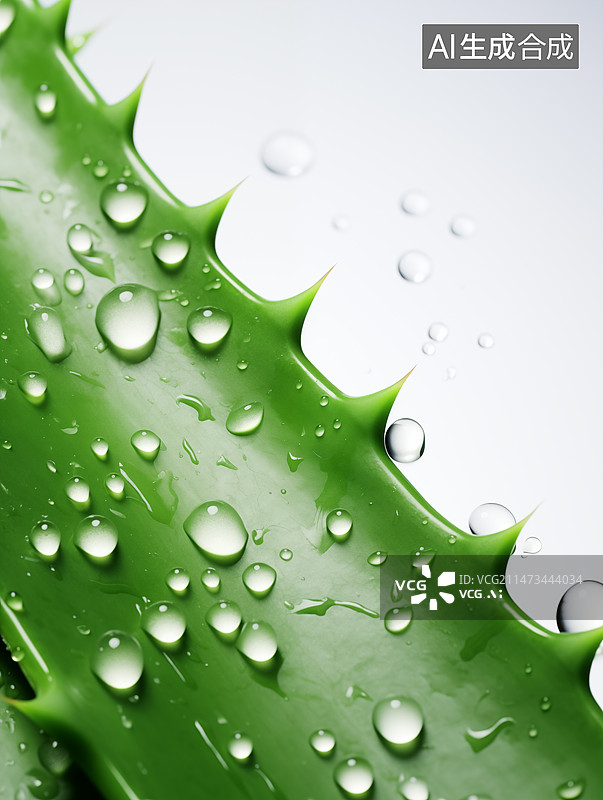 【AI数字艺术】芦荟、水滴、补湿、补水、化妆品图片素材