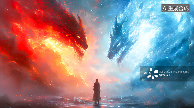 【AI数字艺术】冰与火之歌图片素材