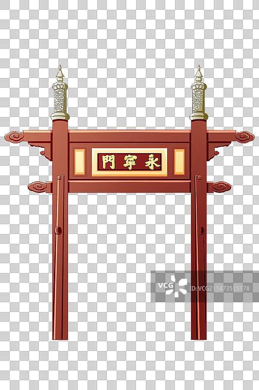 西安永宁门图片素材