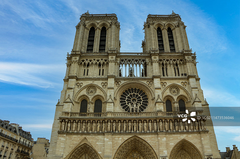 法国巴黎圣母院图片素材