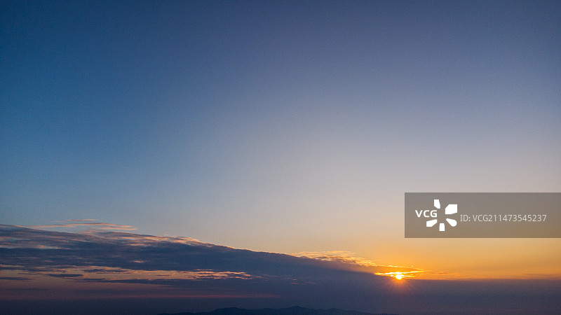 日落时的天空景色图片素材