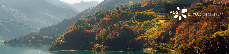 硗碛藏寨航拍图片素材
