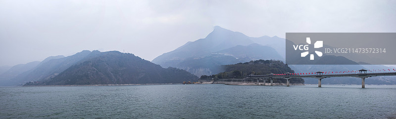 远眺白帝城图片素材