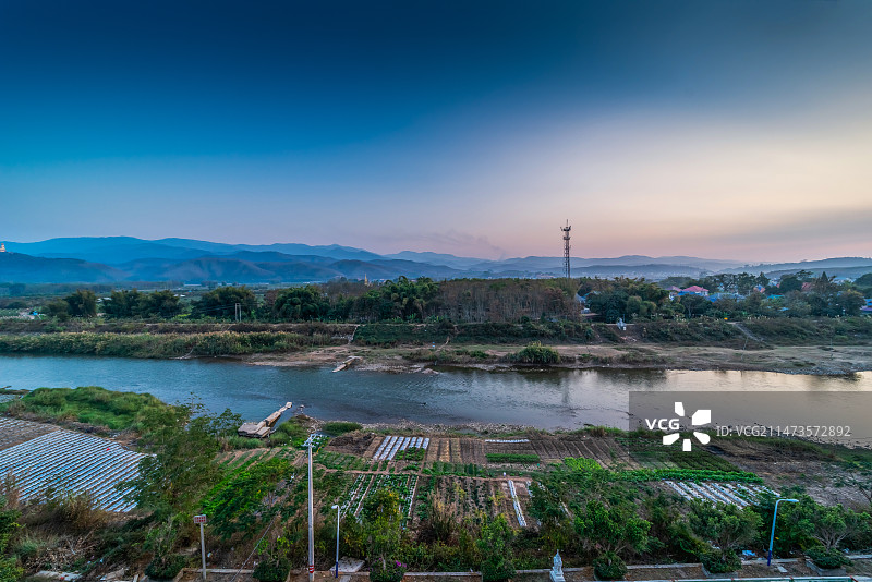 云南西双版纳打洛镇图片素材