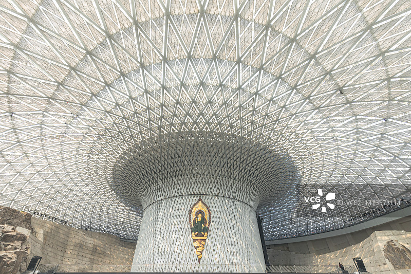 宁波奉化雪窦山弥勒法界图片素材