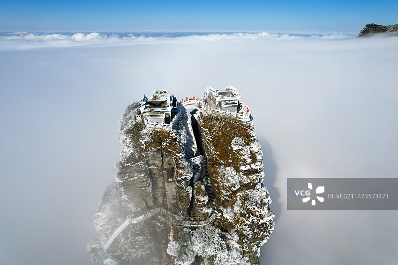 冬雪梵净山图片素材