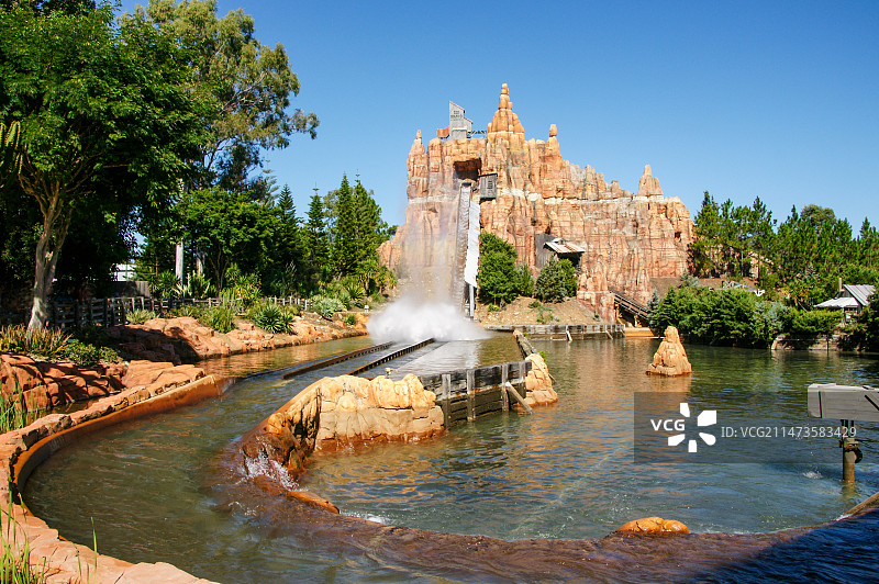 澳大利亚黄金海岸华纳兄弟电影城一角图片素材