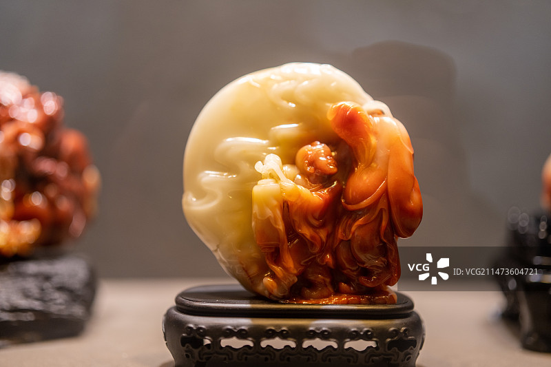 寿山石雕刻图片素材