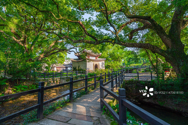 浙江丽水古堰画乡风景图片素材