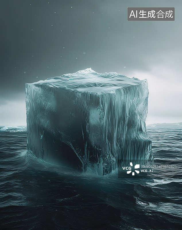 【AI数字艺术】的冰山和浮冰图片素材