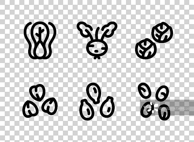 健康生活线性图标图片素材