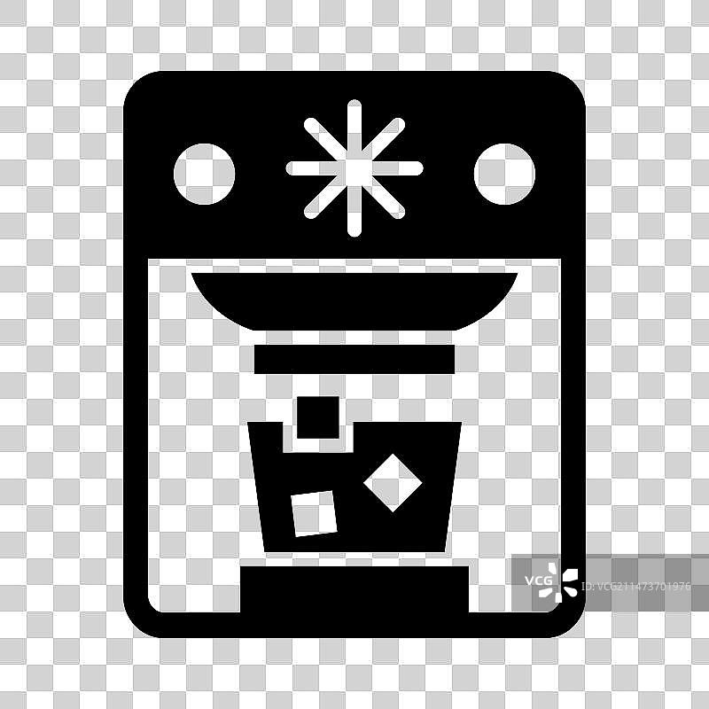 制冰机字形图标，个人及商业用途图片素材