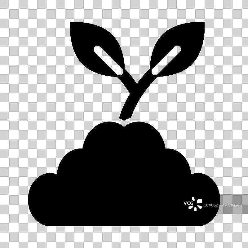 个人和商业用途的豆芽字形图标图片素材