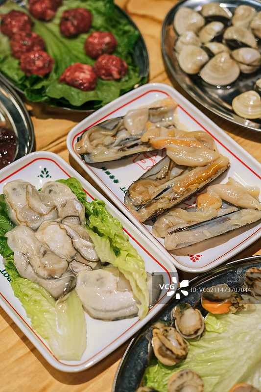 自助海鲜粥底火锅图片素材