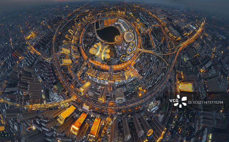 俯瞰郑州图片素材