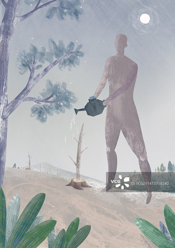 植树的人图片素材