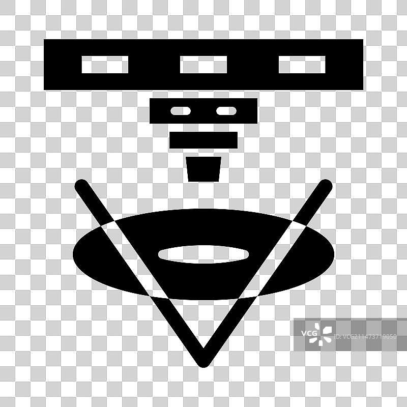 用于个人用途的显微外科手术Glyph图标图片素材