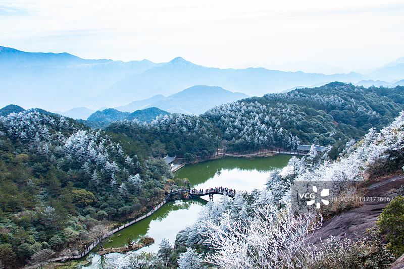泉州德化九仙山雾凇图片素材