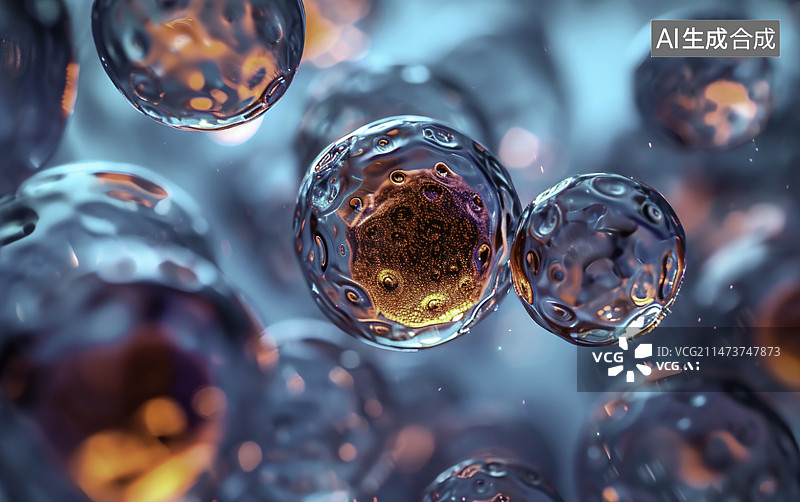 【AI数字艺术】实验室霓虹灯蓝光和红光试管的特色照片。科学实验、研究、学习。实验室玻璃器皿的详细照片。图片素材