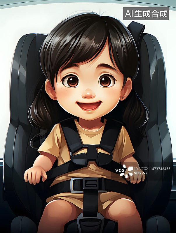 【AI数字艺术】儿童安全座椅图片素材